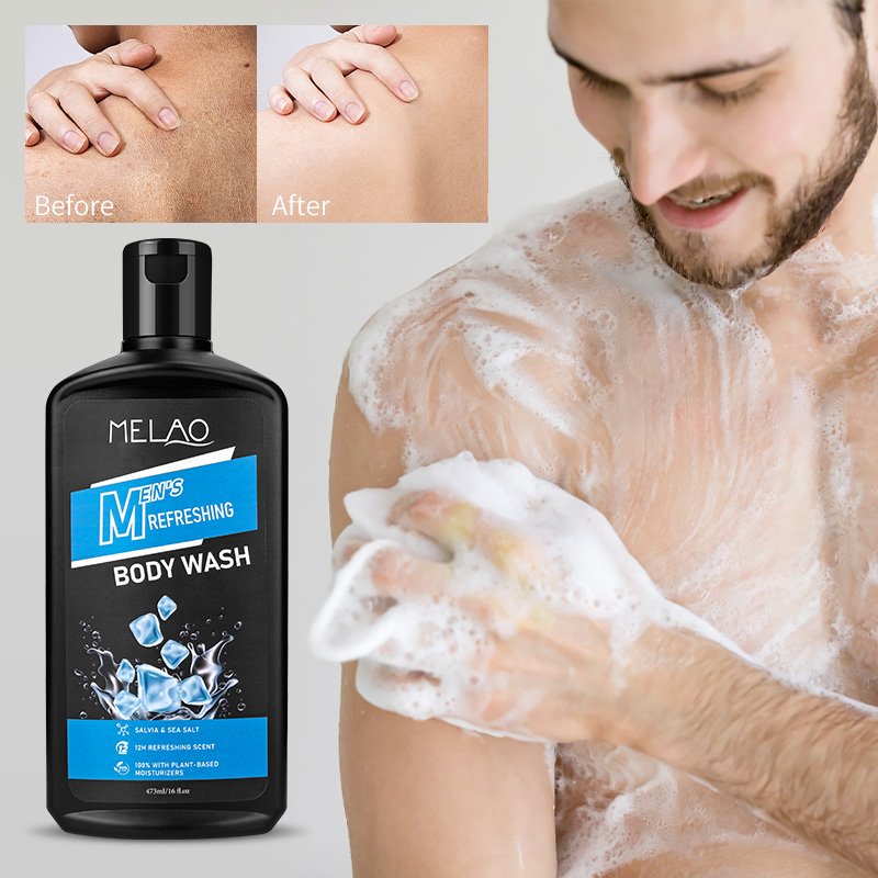 Wholesale Natural Extract Whitening Moisturizing foaming MEN'S REFRESHING Body Wash Private Label Shower Gel