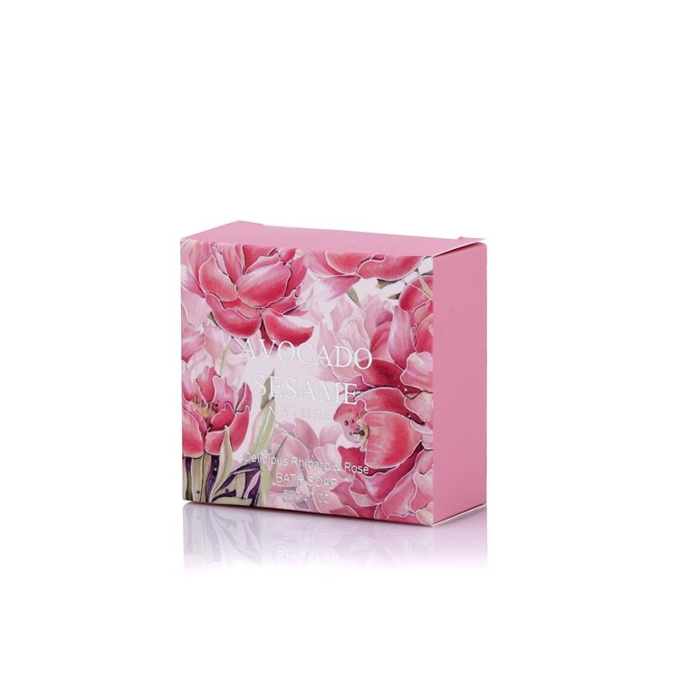 Hot sale flower design mother day gift 205ml shower gel bubble bath 50g soap bar spa gift set with paper box