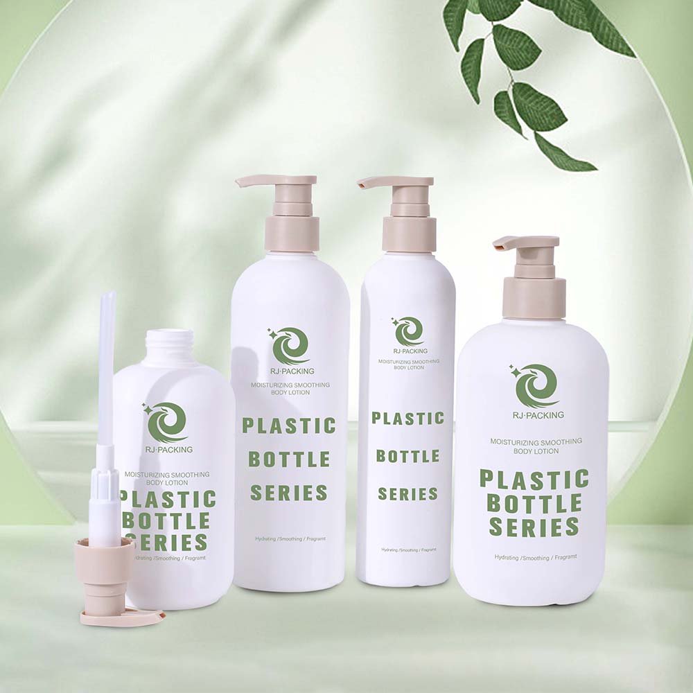 Popular Custom Soft Touch Green HDPE Shampoo and Hair Conditioner Container 200ml 300ml 500ml Plastic Shower Gel Squeeze Bottle