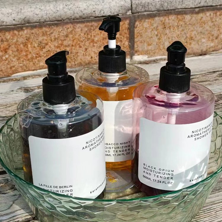 500ml Body Wash Private Label Whitening Shower Gel Organic Niacinamide Shower Gel With Fragrance