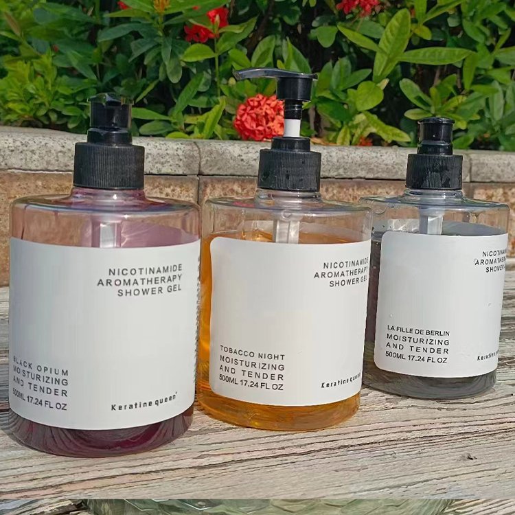 500ml Body Wash Private Label Whitening Shower Gel Organic Niacinamide Shower Gel With Fragrance