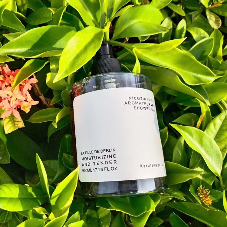500ml Body Wash Private Label Whitening Shower Gel Organic Niacinamide Shower Gel With Fragrance