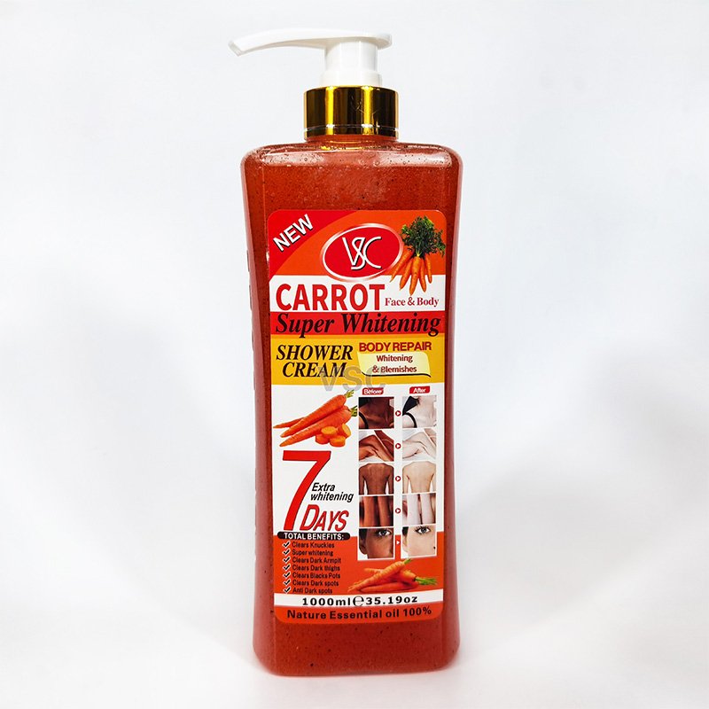 Hot Sale Whitening Shower Gel Turmeric Almond Vitamin C Exfoliating Deep Cleansing Natural Fragrance Full Body Wash Bath Gel