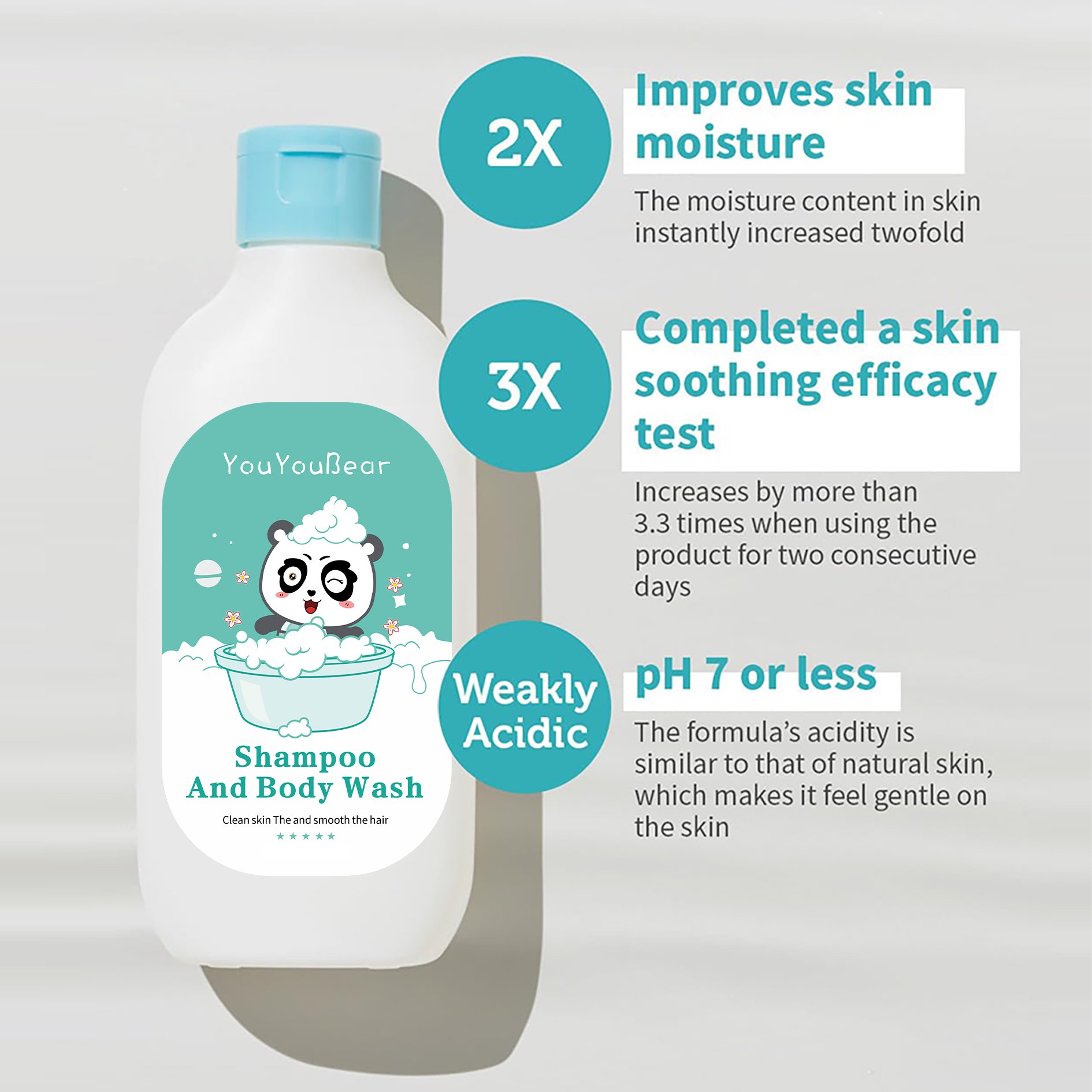 Chinese manufacturer 2 in 1 baby Shampoo shower gel body wash Mild without irritation Deep cleaning Nourish baby's skin
