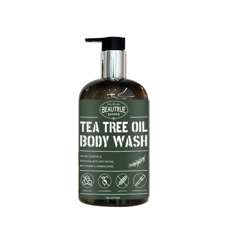 Tea Tree Oil Mens Body Wash Shower Gel Men's Bath Supplies Fragrant Refreshing Organic Body Wash