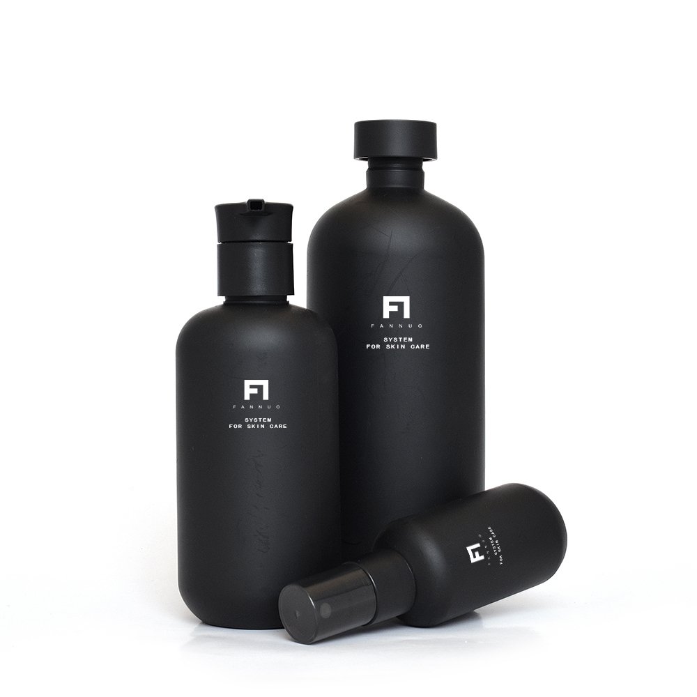 shampoo bottle 200ml skincare packaging black shampoo shower gel cleanser bottlea