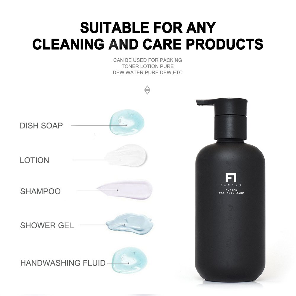 shampoo bottle 200ml skincare packaging black shampoo shower gel cleanser bottlea