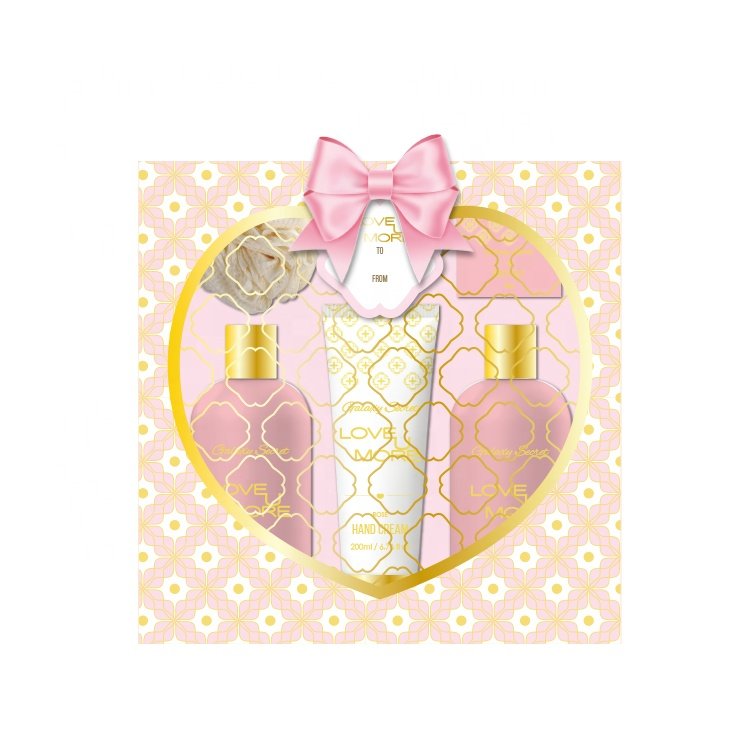 OEM Wholesale Shower Gel Body Lotion Hand Cream Bath Salt Cleansing Moisturizing Nourishing Body Care Gift Set
