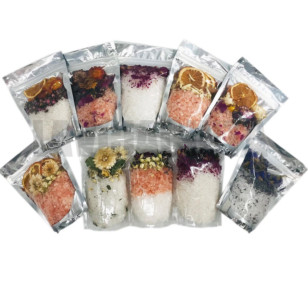 100% natural Private Label Bath Soaking Aid Pink Salt dead sea spa Bath Salt face scrub Epsom Salt