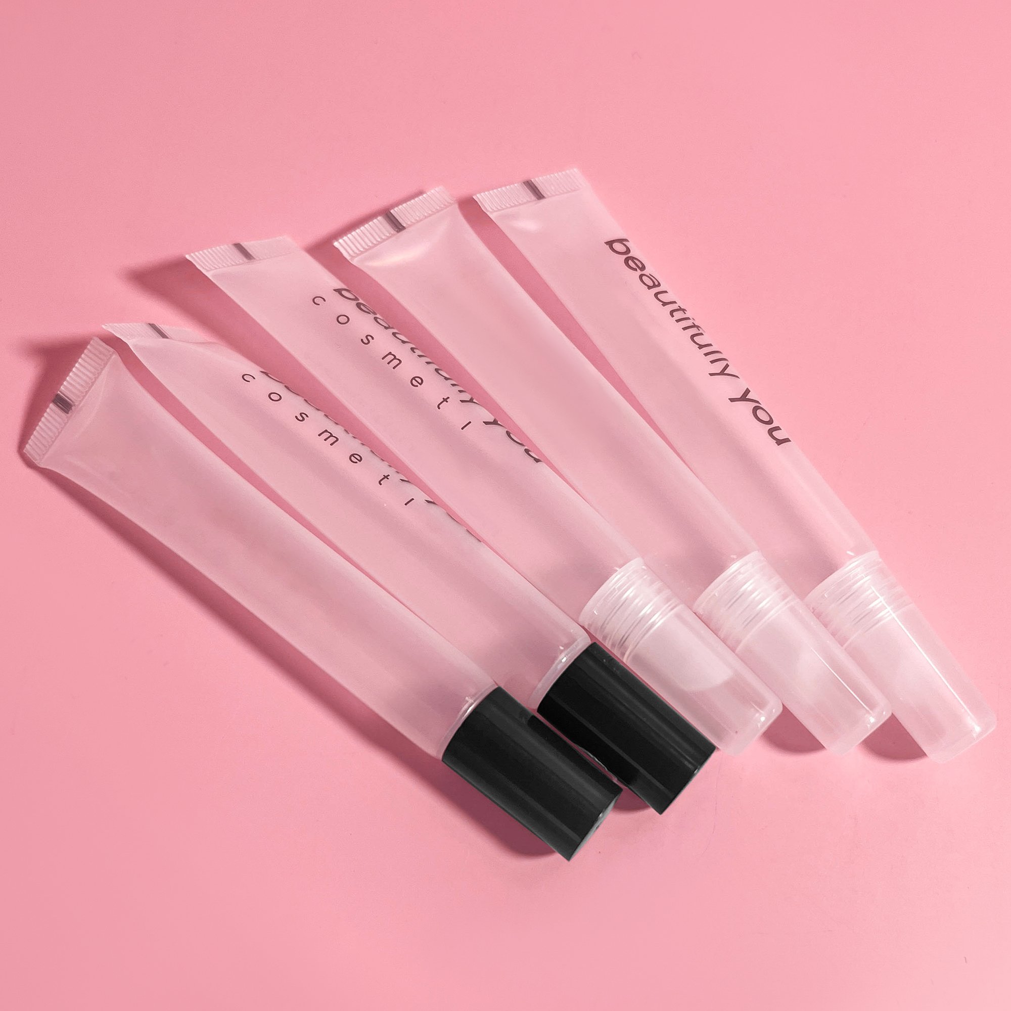Wholesale 15 Ml Squeeze Tubes Lip Gloss Container Lipstick Cosmetic Packaging 15ml Plastic Squeeze Tube Lipgloss