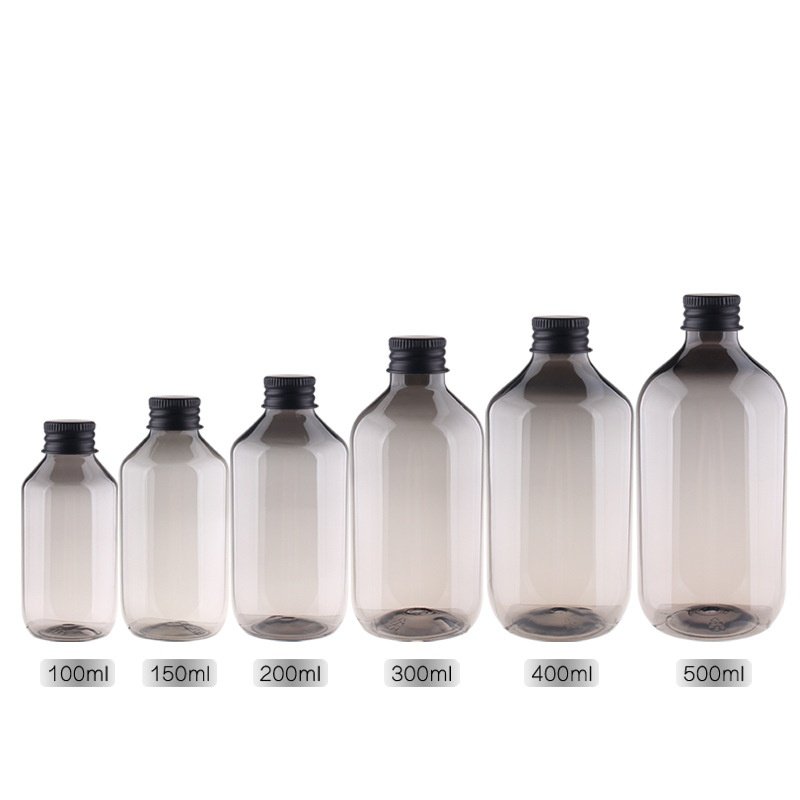 In Stock 100ml-500ml empty plastic bottles PET dark green shampoo shower gel bottle simple toner bottle for skin care