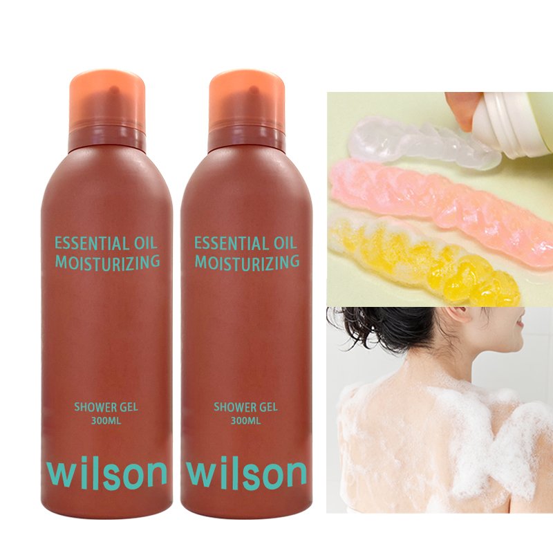 Custom cosmetics factory 200ml foaming clear aloe body wash and white vitamin c odm shower bath gel oem wholesale 300ml