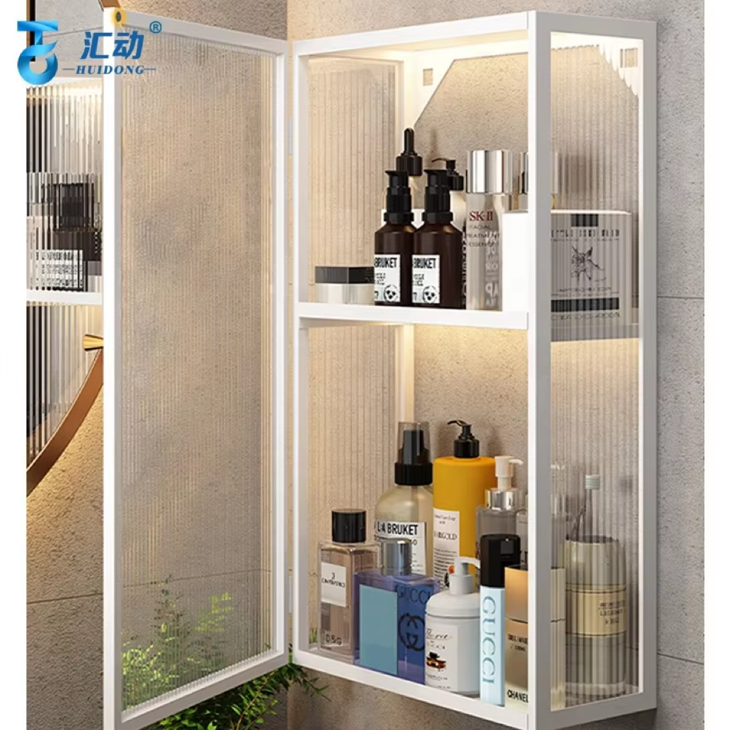 kitchen 2F wall mounted Seasoning Spice Organizer cabinet Shampoo Shower Gel Bathroom Supplie skincare multilayer storage rack