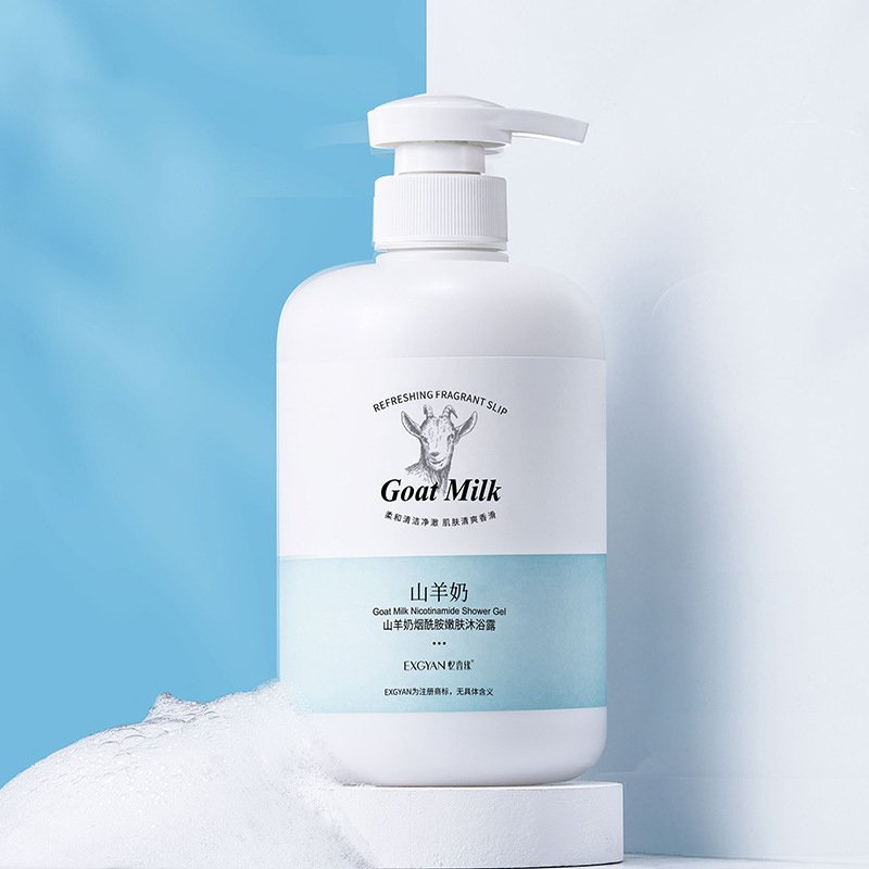 High Quality Private Label Natural Organic Body Wash Whitening Goat Milk Body Wash Shower Gel