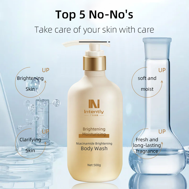 Custom Private Label Whitening Moisturizing Exfoliating Scrub Bath Liquid Soap Skin Care