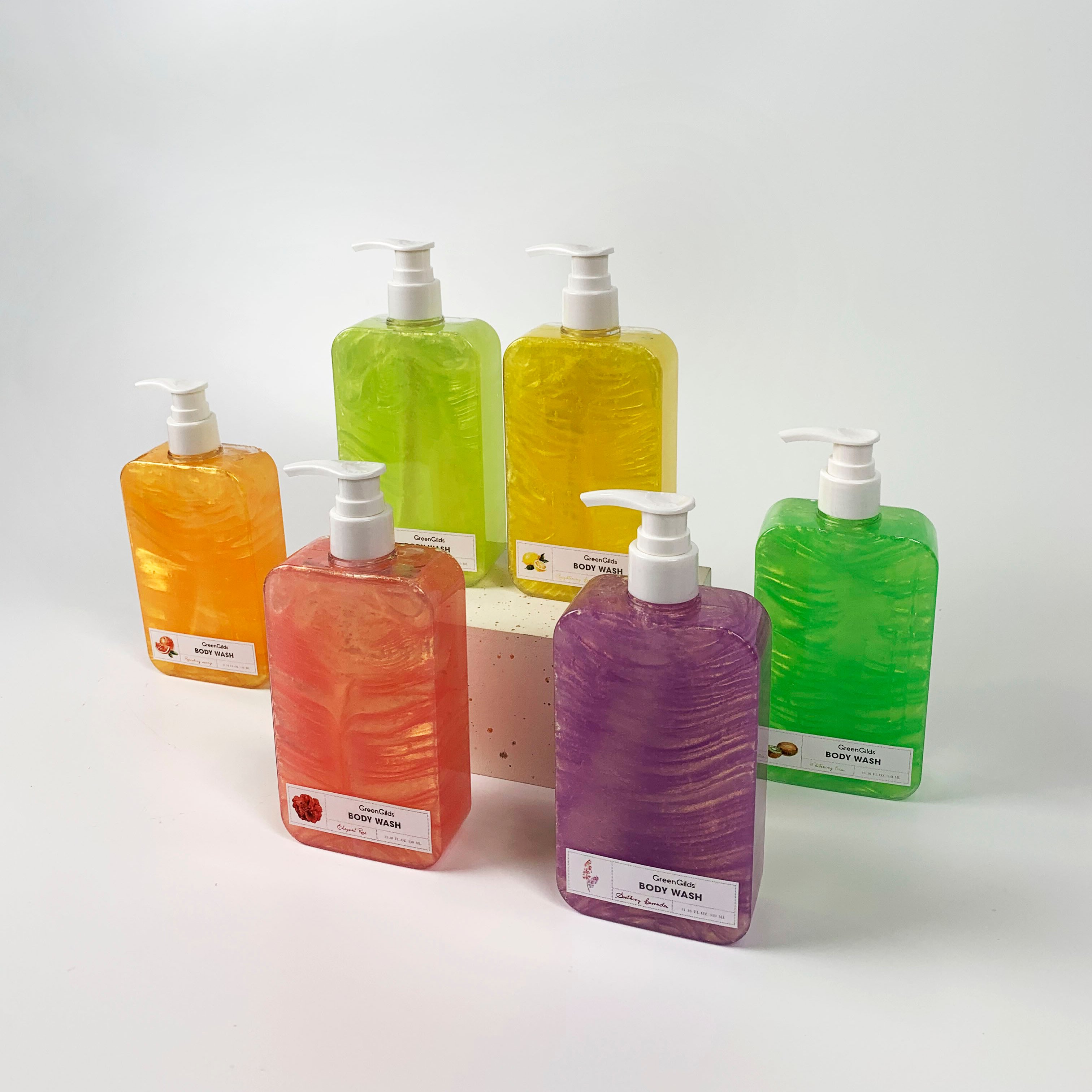 Private Label 330ml SLS Free Natural Shower Gel Customized Cleaning Body Wash
