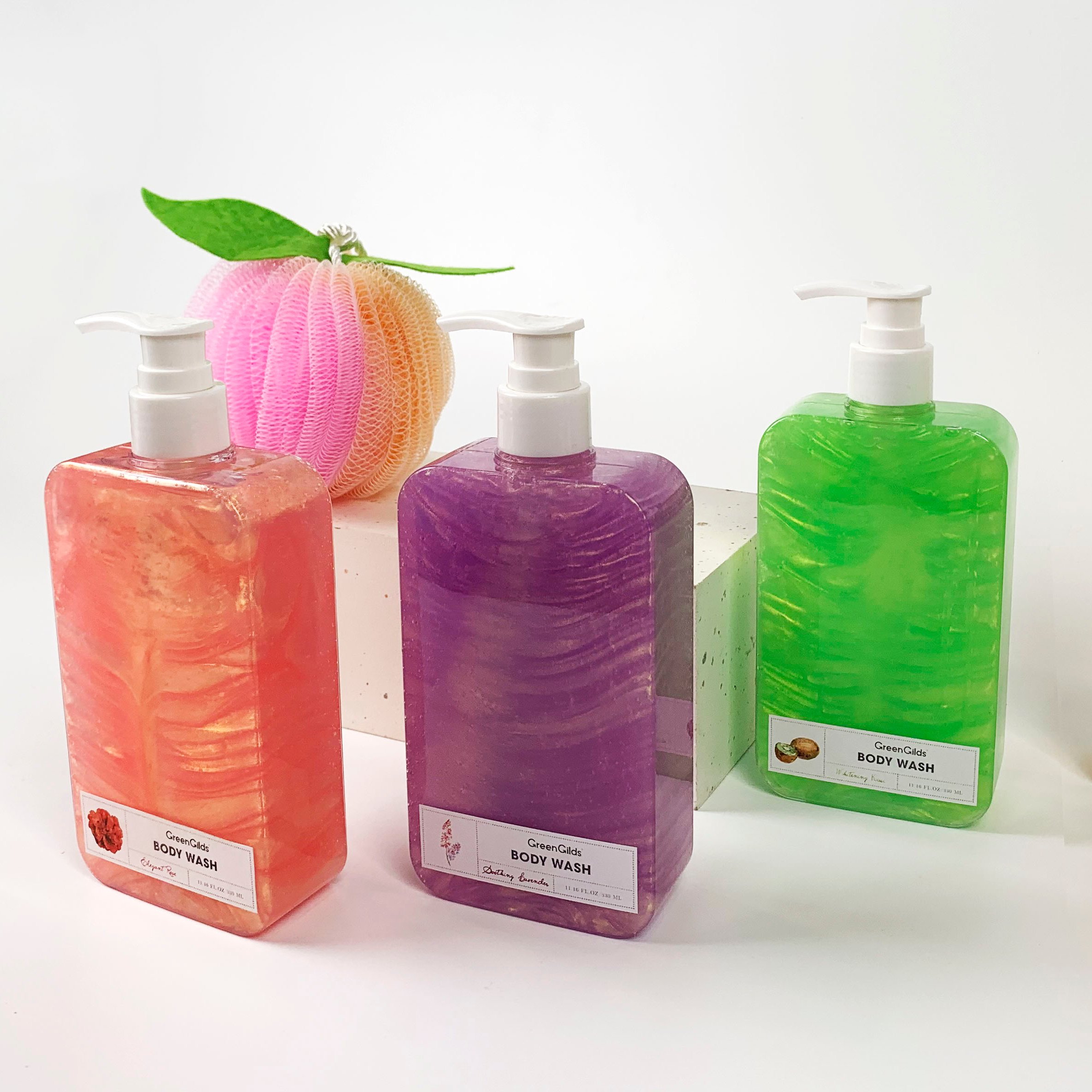 Private Label 330ml SLS Free Natural Shower Gel Customized Cleaning Body Wash