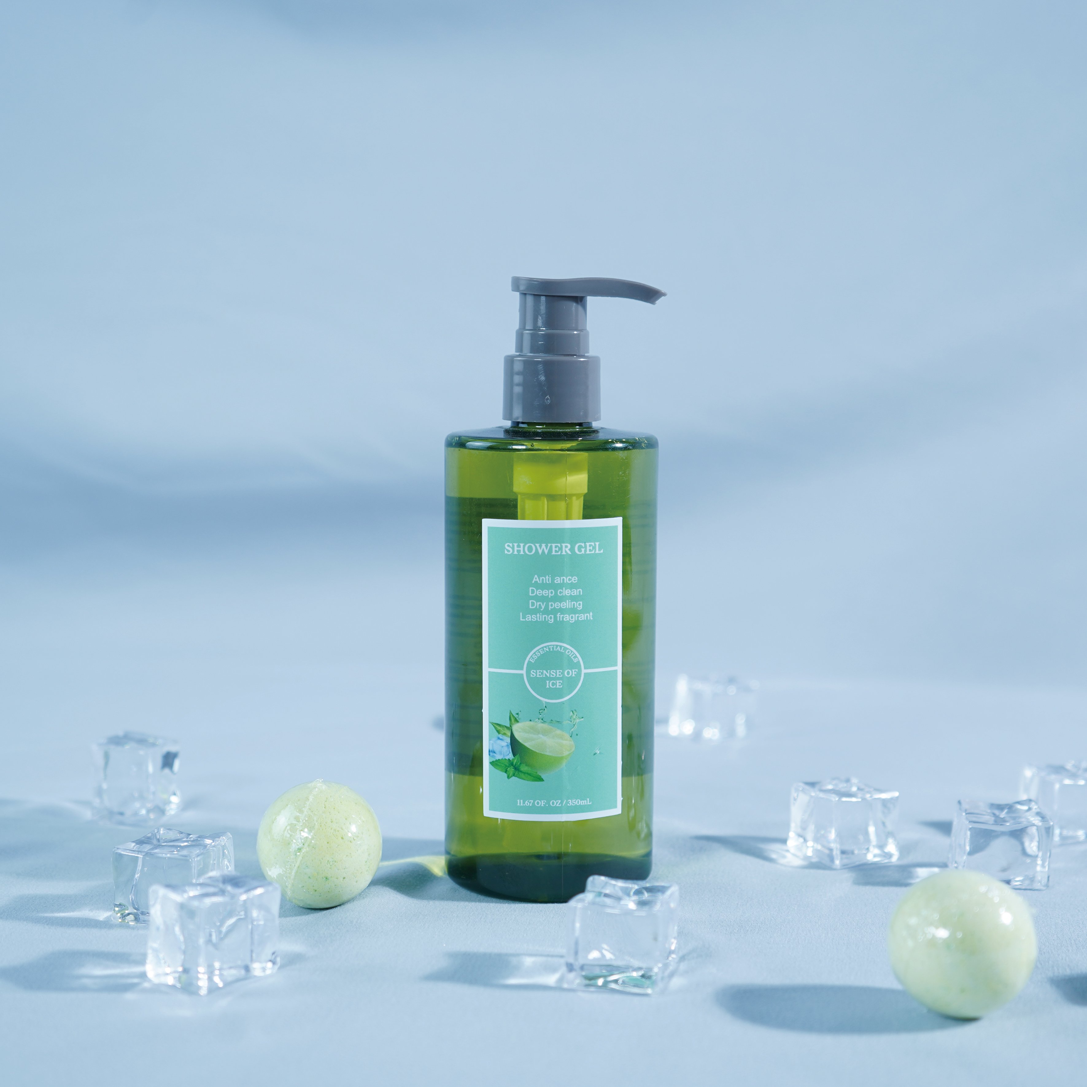 OEM Factory Private Label Tea Tree oil Men Body Wash Set Liquid Soap Moisturizing Bath Shower Gel