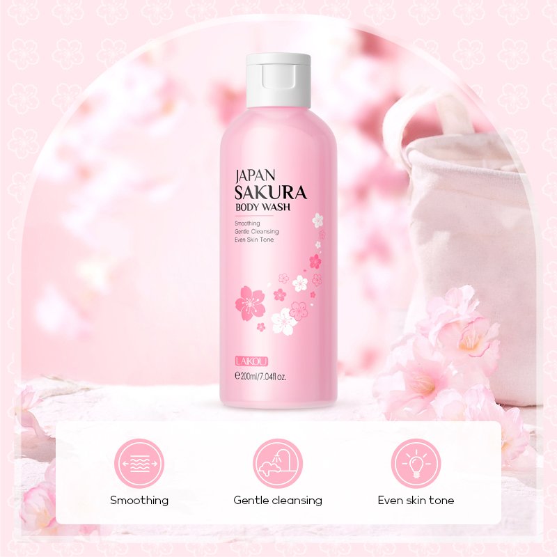 Deep Cleansing Nourishing Body Wash 200ml Whitening Shower Gel for Adults Exfoliating Bath Liquid Wholesale
