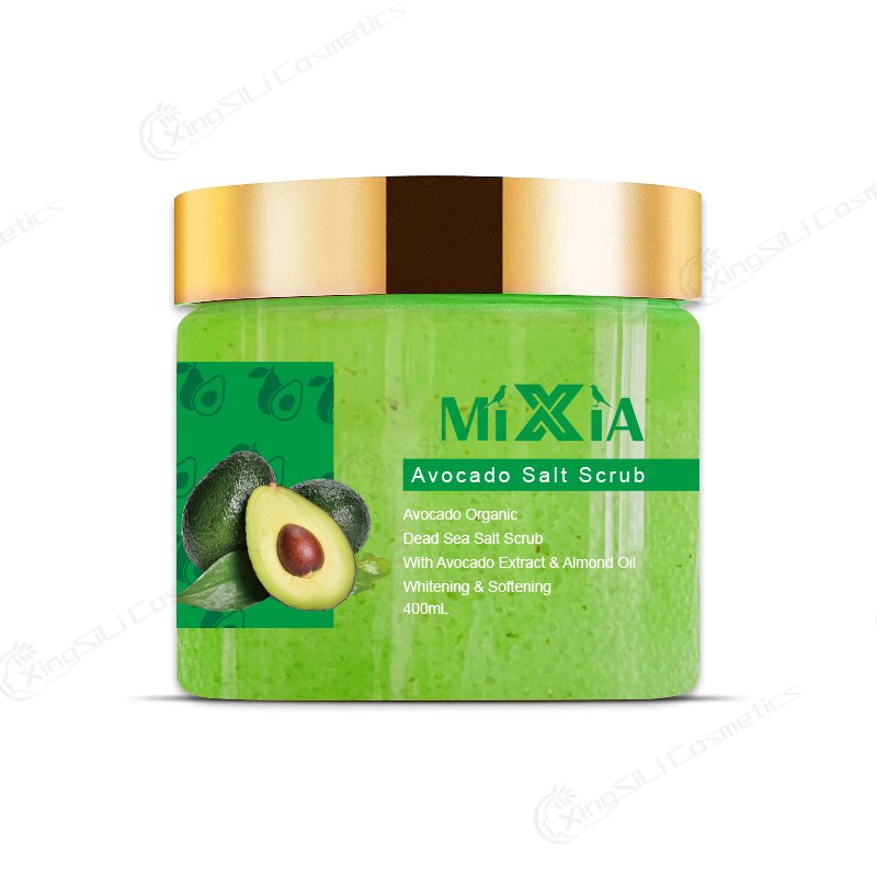 Organic 400ml Almond Coconut Oil Shea Butter Body Scrub for Adults Long Lasting Scents Softens Skin