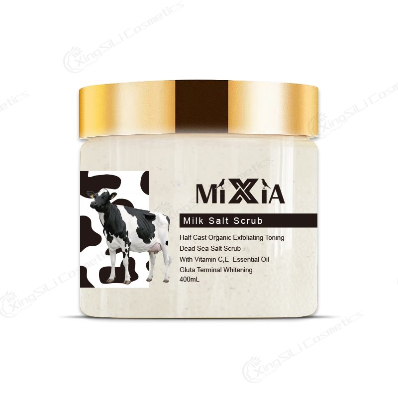 Organic 400ml Almond Coconut Oil Shea Butter Body Scrub for Adults Long Lasting Scents Softens Skin