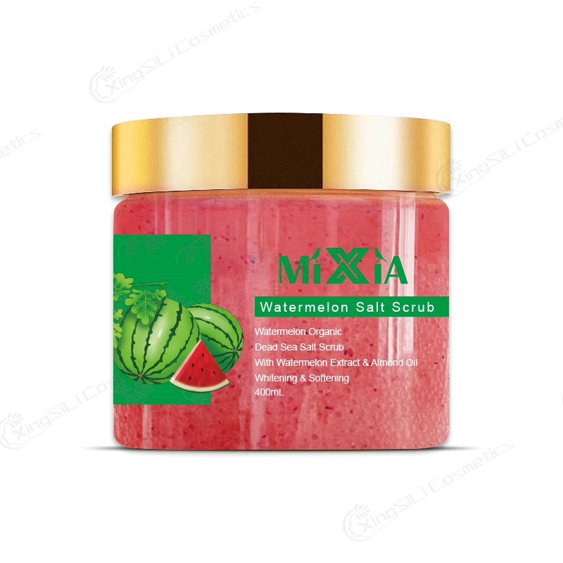 Organic 400ml Almond Coconut Oil Shea Butter Body Scrub for Adults Long Lasting Scents Softens Skin