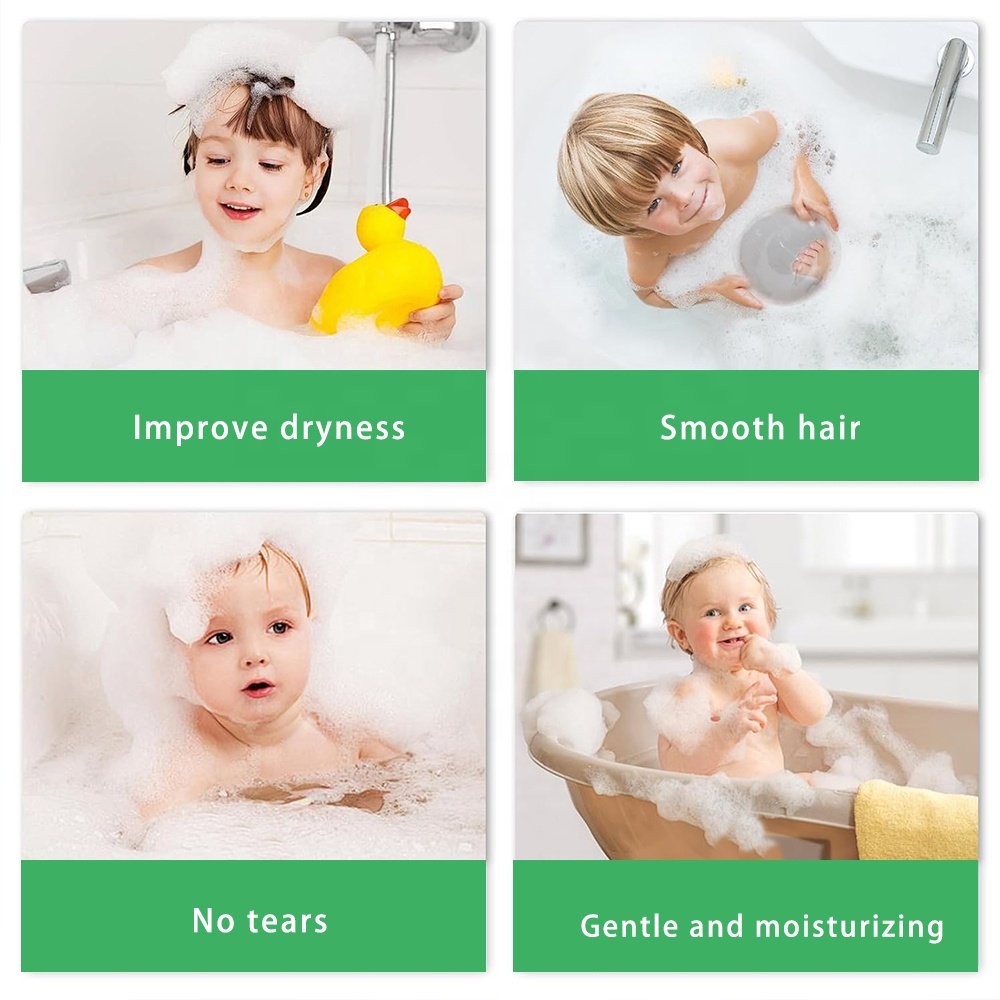 Kids 2-in-1 Shampoo & Body Wash Gentle Cleaning Nourishing Sensitive Skin Care Baby Children Bath Shower Gel
