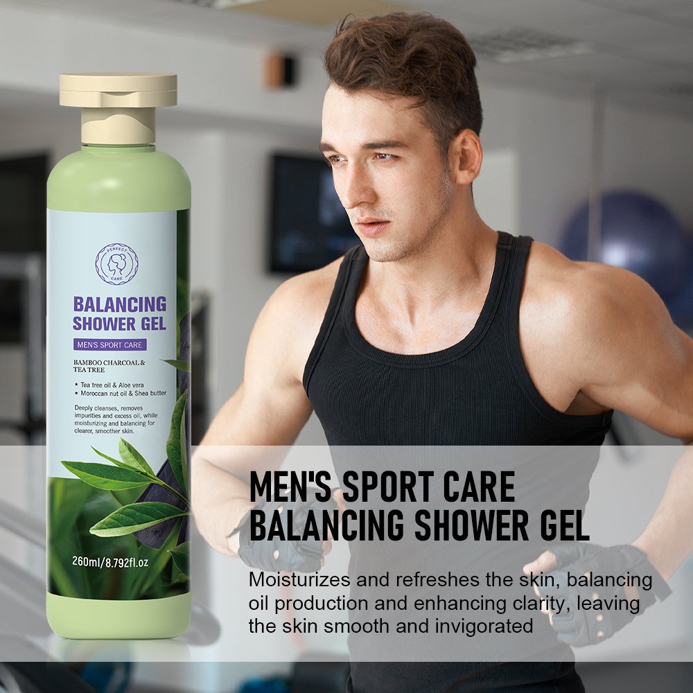 Long-lasting Aloe Vera Shower Gel Natural Fragrance Organic Ingredients Perfumed Moisturizing Men Sports Body Wash