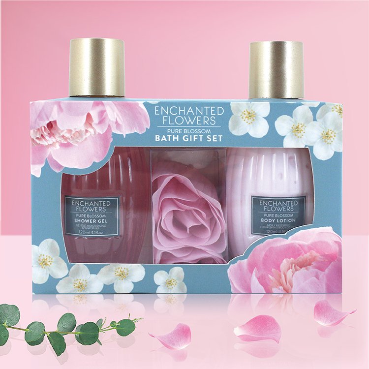 OEM Luxury Wholesale Private Label Natural Aromatherapy Spa Flower Bath Body Kit Wash Shower Gel Gift Set For Women Mother