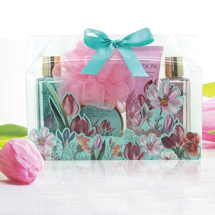 OEM Luxury Wholesale Private Label Natural Aromatherapy Spa Flower Bath Body Kit Wash Shower Gel Gift Set For Women Mother