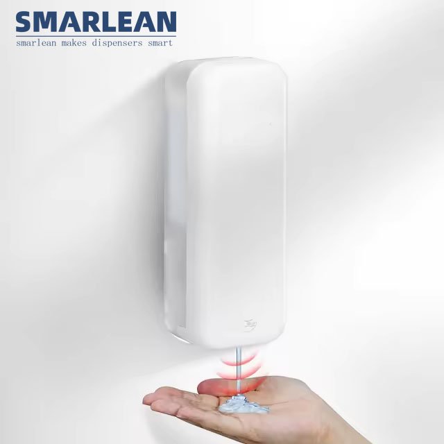 Smarlean HF1 Automatic bathroom soap dispenser abs black Wall Mount 3 in 1 Hotel Liquid Foam Soap Shampoo Shower Dispenser