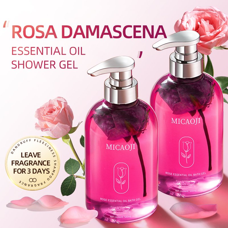 OEM/ODM rose oil shower gel intimate wash for men and women fresh skincare