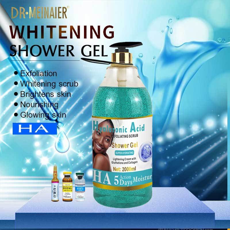 High Quality Shower Gel 2000ml Carrot Turmeric Aha Gold Body Wash Whitening Scrub Exfoliating Natural Skincare