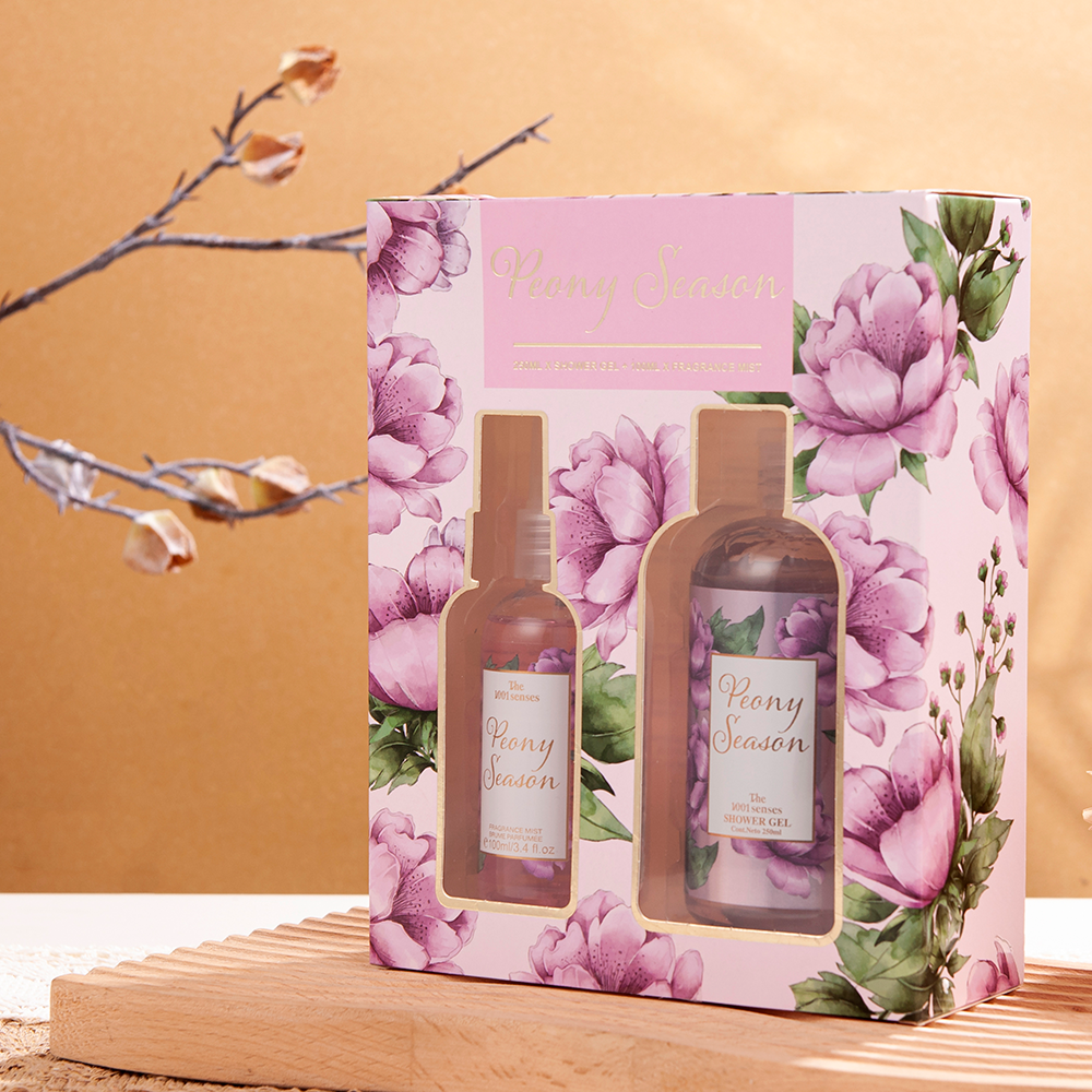 Customized Fragrance Home Shower Gift Set Body Mist Plus Shower Gel Set for Women