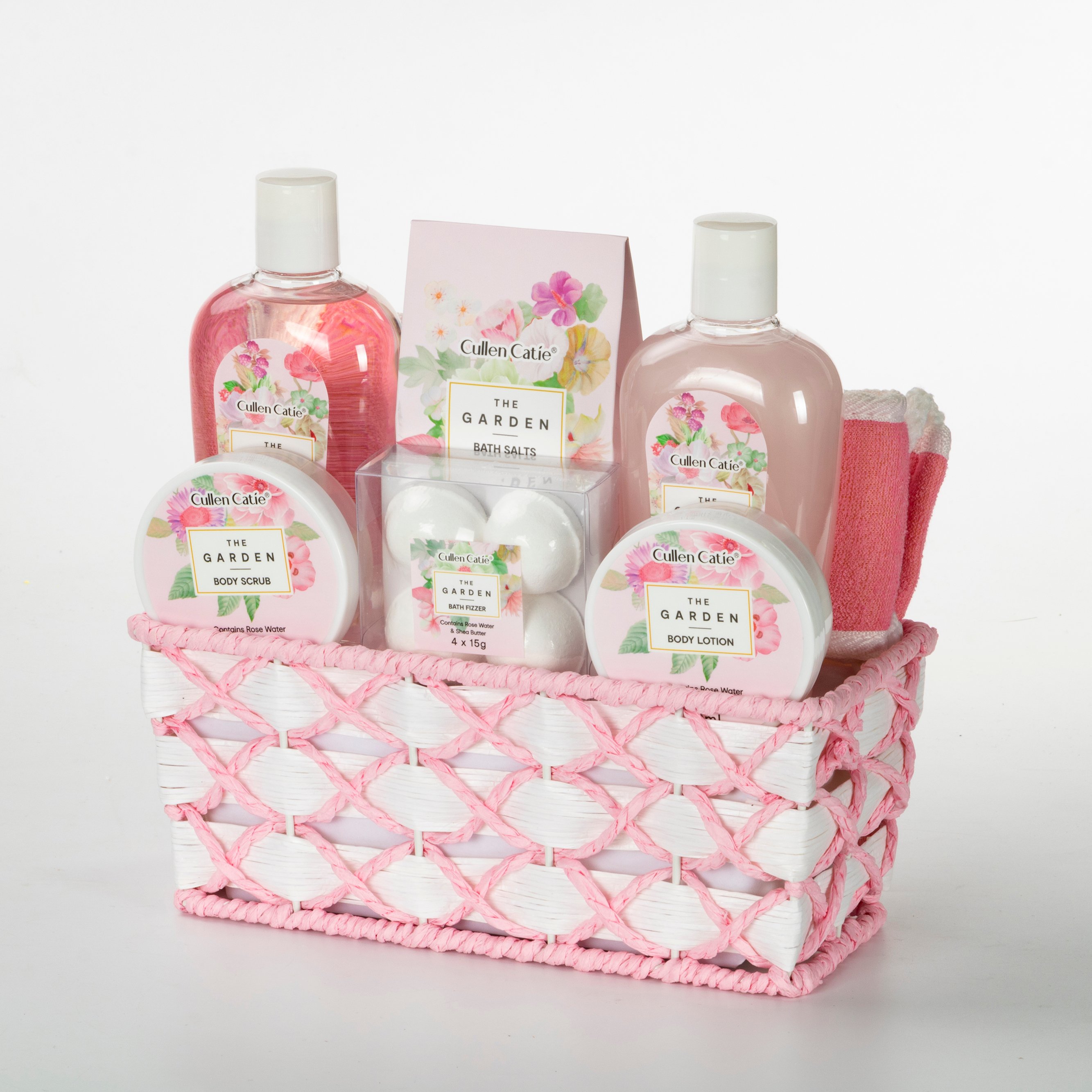 Private Label Luxury Moisturizing Spa Set Rose Fragrance Bath And Body Care Gift Sets For Women