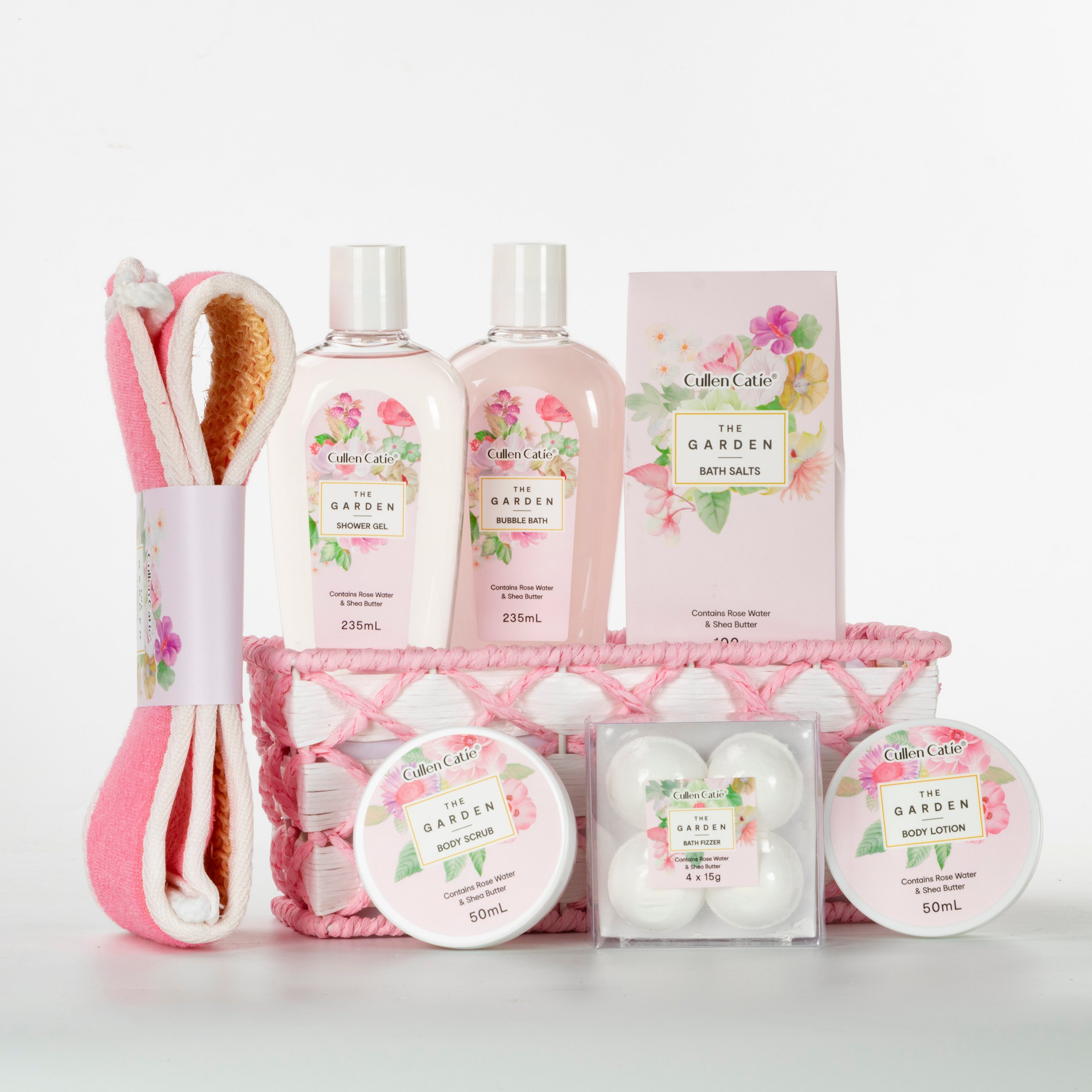 Private Label Luxury Moisturizing Spa Set Rose Fragrance Bath And Body Care Gift Sets For Women