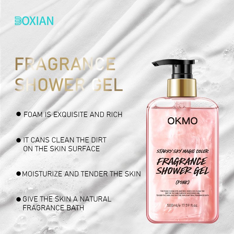 organic natural ferfumed moisturizing whitening skin care private label Body Wash shower gel
