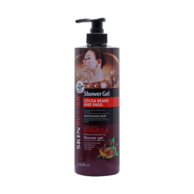 Organic private label shower gel 1000ml organic vitamin c whitening shower gel nourishing skin moisturizing shower gel