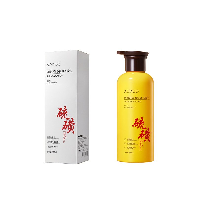Bestselling long-lasting fragrance oil control refreshing and moisturizing 400ml liquid sulfur shower gel