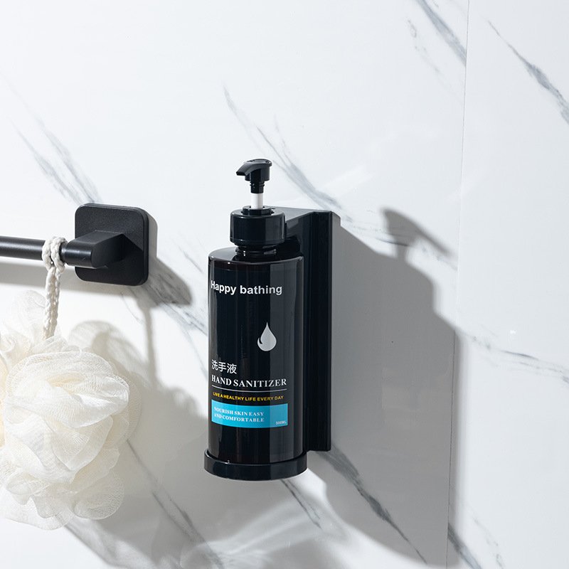 Hotel Bathroom 500ml Soap Dispenser Wall Mount Hand Soap Bottle Shampoo Shower Gel Dispenser Soap Dispenser Abs Wall Bracket