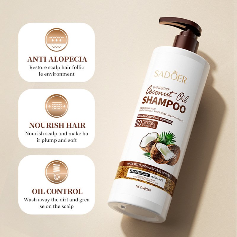 OEM SADOER private label wholesale coconut shower bath gel hair shampoo cleansing skin care moisturizing whitening body wash set