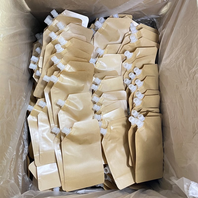 Custom Printed 30ml Liquid Pouch Reusable Detergent Packaging Spout Pouch Bags For Shampoo And Shower Gel