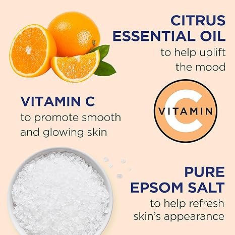 Epsom Salt Glow & Radiance with Vitamin C & Citrus Essential Oils Shower Gel Private Label Body Wash with Pure Adults Whitening