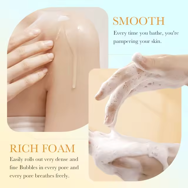 Oem Best Sales Vitamin C Whitening Nourishing Bath Body Wash Smooth Skin Care Gold Shower Gel