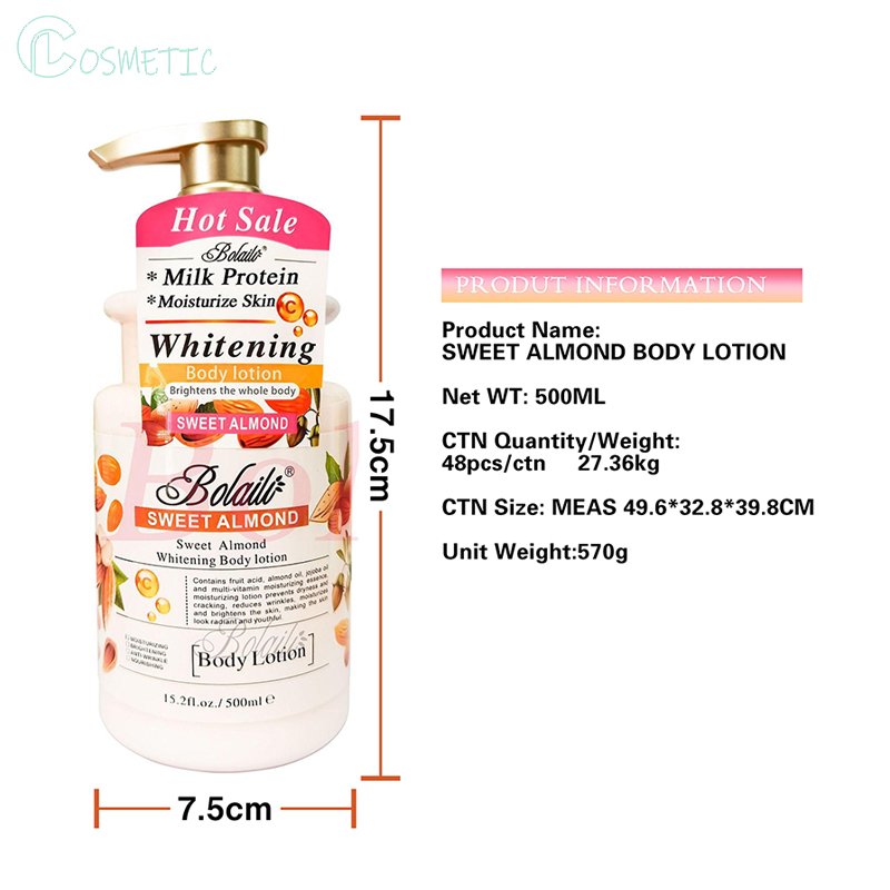 Private Label Wholesale Organic Sweet Almond Perfume Whitening Body Wash Bath Shower Gel
