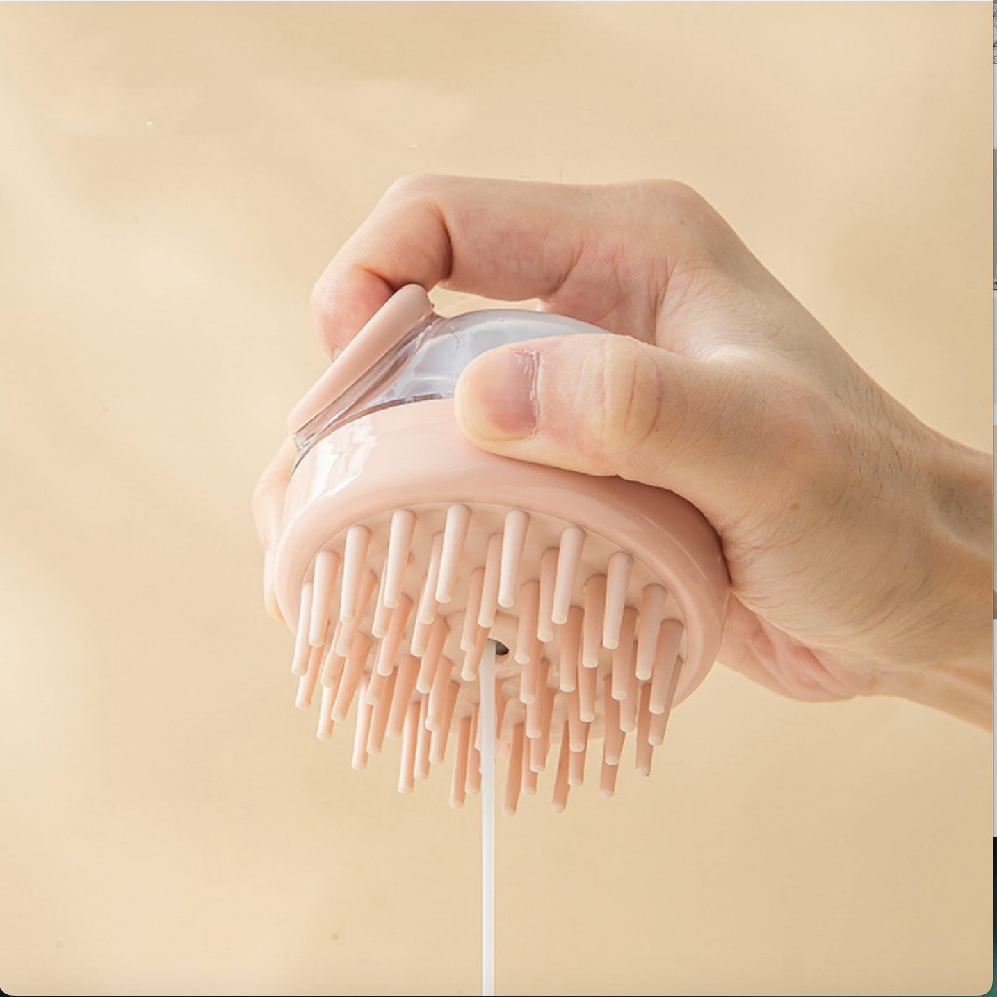 Soft Silicone Pet Bath Brush Pet Massage Grooming Shower Gel Dispenser