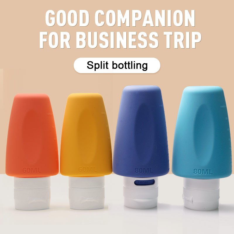 Silicone Shampoo Bottle Shower Gel Bottle Cute Rabbit Bear Split Bottling Travel Portable Split Squeeze Bottle