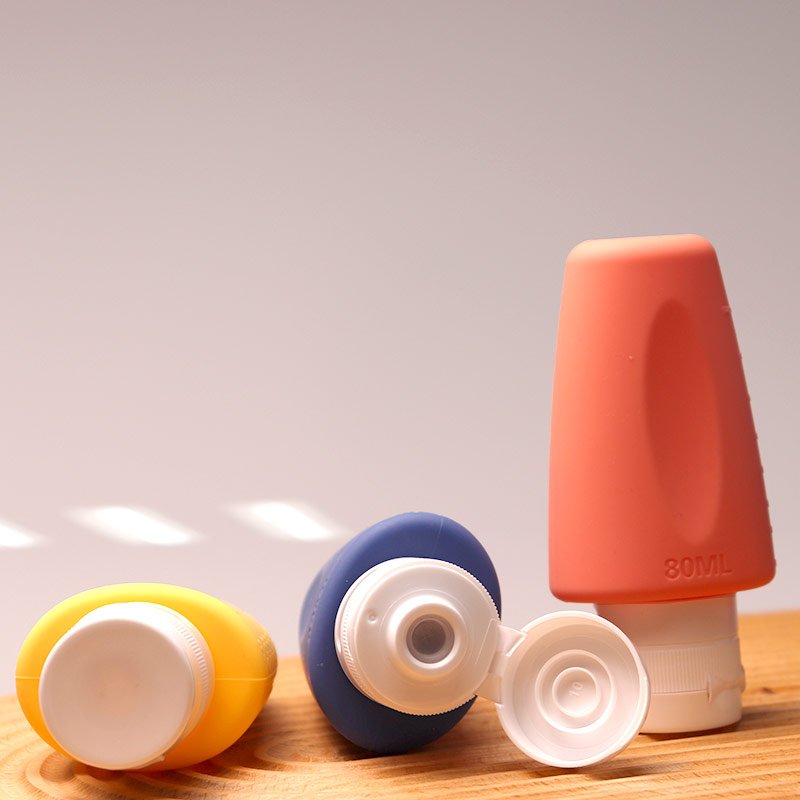 Silicone Shampoo Bottle Shower Gel Bottle Cute Rabbit Bear Split Bottling Travel Portable Split Squeeze Bottle