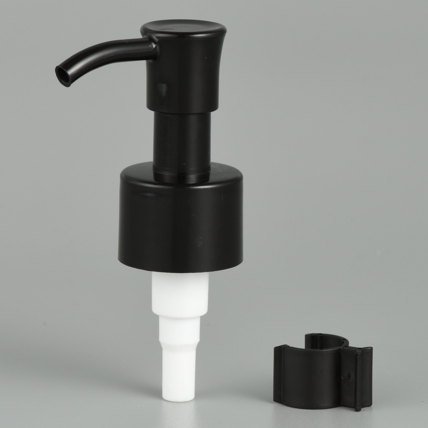 28 410 Soap Dispenser Pump Black White PP Plastic Clip Lock Oil Cream Lotion Shampoo Pump for Cosmetic
