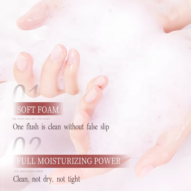 OEM Body Wash with Pump 500ml Natural Shower Cream with Real Rose Petals Deep Moisture for Dry Skin Flower Essence Shower Gel